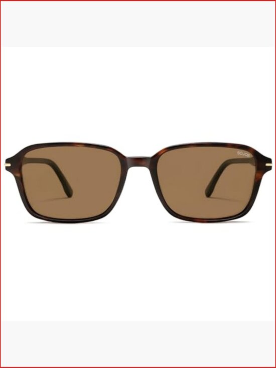 Retro Rectangular Polarized Sunglasses UV400 Protection Light Weight Square main image 4